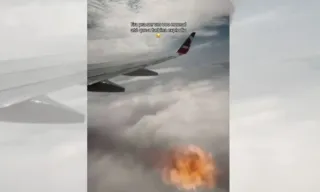 Imagem ilustrativa da imagem Turbina de avião da Gol explode em voo da ponte aérea Rio-São Paulo