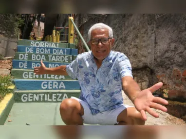 Frei Pedro Engel, de 87 anos, está a serviço da fraternidade do Convento da Penha, em Vila Velha
