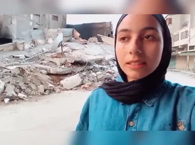 Em vídeo enviado à Agência Brasil, a brasileira Shahed Albanna conta que o lugar em que está não é mais seguro