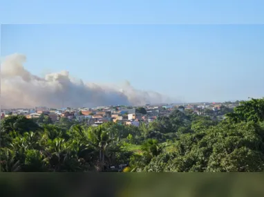 Fumaça registrada em Vila Velha