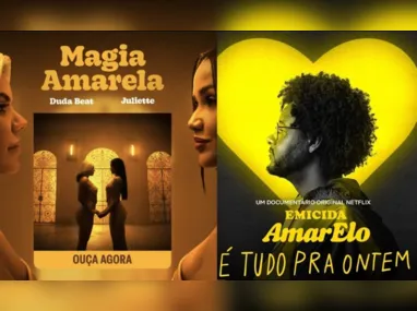 Magia Amarela foi comparada à música Amarelo de Emicida, especialmente por conta de suas letras e temática