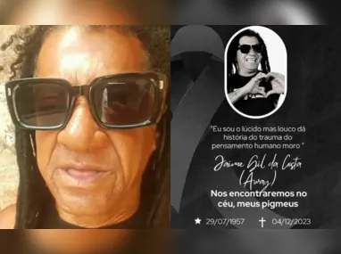 Imagem ilustrativa da imagem Morre Gil Brother Away, humorista escrachado do 'Hermes e Renato', aos 66