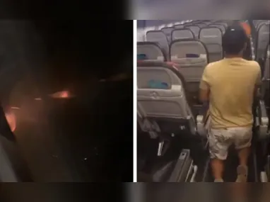 Imagem ilustrativa da imagem Motor de avião pega fogo e faz pausa emergencial no aeroporto de Salvador