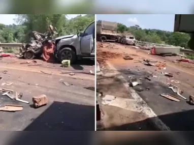 Imagem ilustrativa da imagem VÍDEO | Acidente com 14 veículos deixa ao menos 6 mortos em Goiás