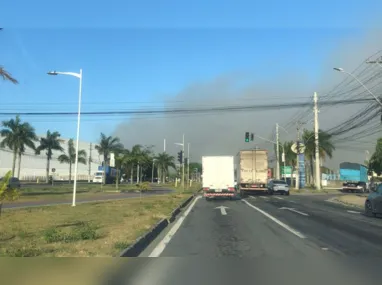 Fumaça registrada em Vila Velha