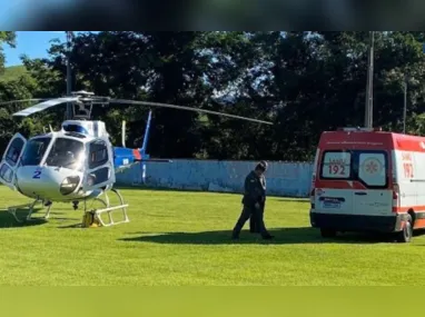 Higor (destaque) chegou a ser socorrido pelo Samu, mas morreu no centro cirúrgico da Santa Casa de Guaçuí