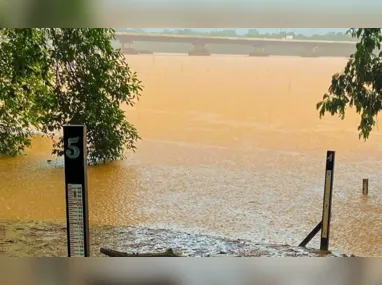 Imagem ilustrativa da imagem Linhares registra mais de 100 milímetros de chuva e nível do Rio Doce sobe