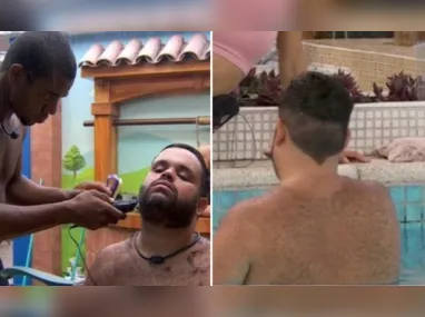 Imagem ilustrativa da imagem Michel se revolta com corte de cabelo feito por Davi no 'BBB 24' que virou meme