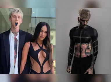 Imagem ilustrativa da imagem Namorado de Megan Fox tatua corpo de preto: 'Propósitos espirituais'
