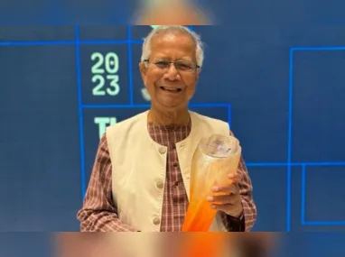 Imagem ilustrativa da imagem Nobel da Paz Muhammad Yunus é condenado à prisão em Bangladesh