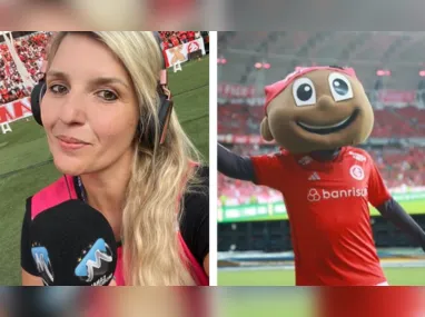 Jornalista Gisele Kümpel acusou mascote do time de importunação sexual