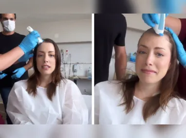 Imagem ilustrativa da imagem VÍDEO | Em tratamento contra o câncer, Fabiana Justus se emociona ao raspar cabelo