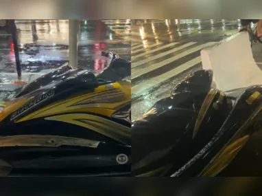 Imagem ilustrativa da imagem VÍDEO | Jet Ski é visto em avenida de Vitória e chama a atenção de motoristas