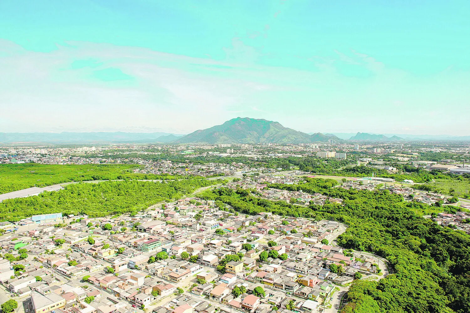 Vista de Morada de Laranjeiras, na Serra: monitoramento de janeiro e fevereiro deste ano já alcançou o Índice de Qualidade do Ar de 99,87%, considerado bom, sendo sua  classificação máxima