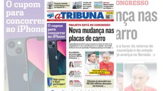 Imagem ilustrativa da imagem Confira os destaques do jornal A Tribuna desta sexta-feira