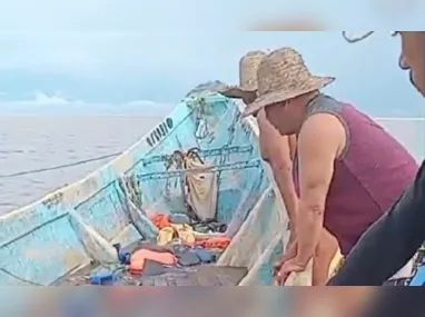 Barco foi encontrado por pescadores