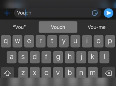Imagem ilustrativa da imagem Bug em corretor do iPhone troca vou por 'vouch'; veja como corrigir