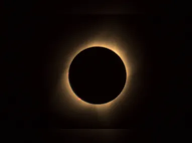 Imagem ilustrativa de um eclipse solar