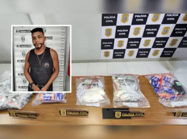 Imagem ilustrativa da imagem Criminoso da lista de mais procurados de Cariacica é preso com pinos de cocaína