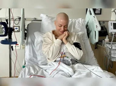 Fabiana Justus está em tratamento contra uma leucemia mieloide aguda