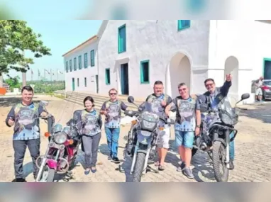 Imagem ilustrativa da imagem Motociclistas vão percorrer 700 km para pagar promessa