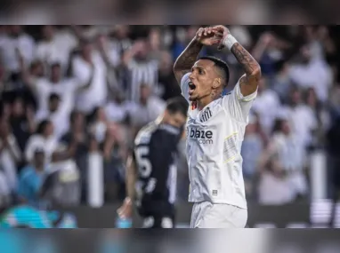 Imagem ilustrativa da imagem Otero celebra vitória do Santos, mas prega 'humildade' para 2º jogo da final