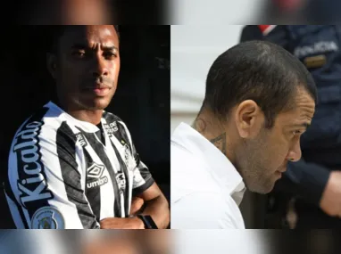 Robinho e Daniel Alves