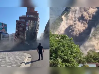 Pelo menos nove pessoas morreram e 882 ficaram feridas em decorrência do terremoto, segundo o Corpo de Bombeiros de Taiwan
