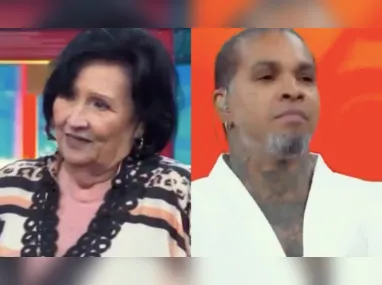 Imagem ilustrativa da imagem VÍDEO | Dona Déa dá sermão em Rodriguinho ao vivo no Domingão