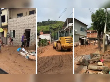 Lama tomou conta das ruas de Mimoso do Sul após enchente