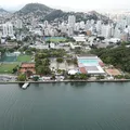 Vista da área verde do Álvares Cabral, em Vitória, onde o encontro será realizado, com a presença de mais de 150 startups de todo o Brasil