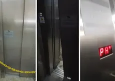 Elevador com cinco pessoas despenca em prédio na Serra