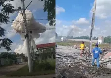 Populares registraram impacto da explosão