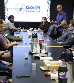 Gabinete de Gestão Integrada reúne representantes da Guarda Municipal, das Polícias Civil e Militar e outros órgãos para combater crimes no municipio