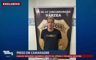 Imagem ilustrativa da imagem Polícia prende bandido que quebrou dente de mulher com murro em roubo