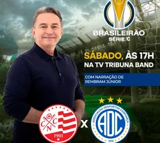 Imagem ilustrativa da imagem TV Tribuna/Band transmite ao vivo Náutico x Confiança neste sábado (10)