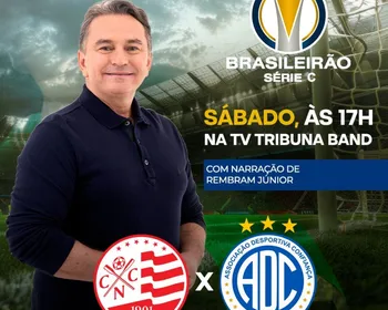 Imagem ilustrativa da imagem TV Tribuna/Band transmite ao vivo Náutico x Confiança neste sábado (10)