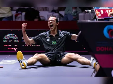 Wang Chuqin e Hugo Calderano irão disputar a final do Mundial de tênis de mesa