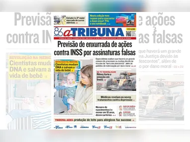 Imagem ilustrativa da imagem Confira os destaques do jornal A Tribuna deste sábado (17)