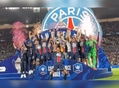 Imagem ilustrativa da imagem PSG atropela e é campeão da Copa da França antes da final da Champions