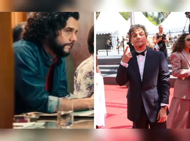 O diretor Kleber Mendonça Filho e Wagner Moura