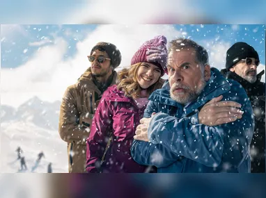 Imagem ilustrativa da imagem Aventura, confusões e risos com Leandro Hassum na neve