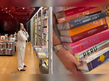 Imagem ilustrativa da imagem Rafa Kalimann e Nattan gastam R$ 10 mil em 'livros decorativos' para a nova casa