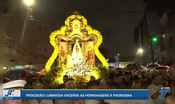 Imagem ilustrativa da imagem Festa para Nossa Senhora do Carmo se despede com fé e emoção dos devotos