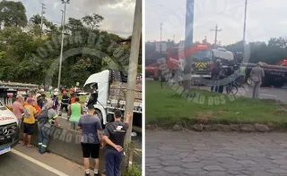 Imagem ilustrativa da imagem BR-101 é interditada em Viana após acidente