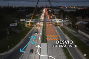 Imagem ilustrativa da imagem BR-232 terá interdições noturnas no Curado para içamento de passarela e ciclovia