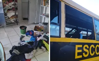 Imagem ilustrativa da imagem Bandidos invadem Pestalozzi em Santa Teresa e quebram até ônibus