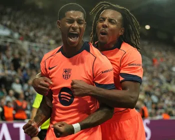 Imagem ilustrativa da imagem Barcelona vence Newcastle com dois gols de Rashford e larga bem na Champions League