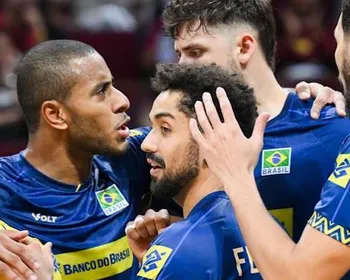 Imagem ilustrativa da imagem Brasil vence República Tcheca e se classifica às oitavas do Mundial de vôlei