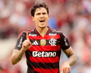 Imagem ilustrativa da imagem Com protagonismo de Pedro, Flamengo vence o Palmeiras e divide a liderança